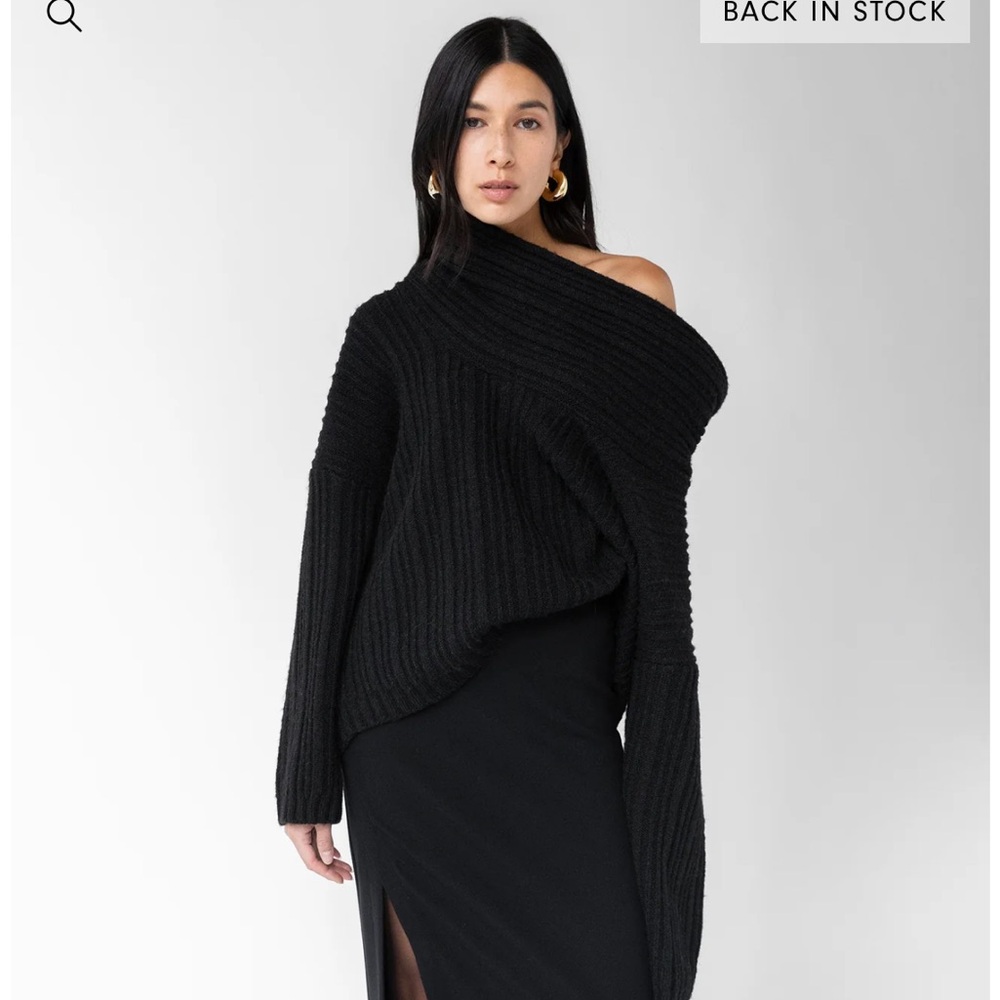 Oak and fort OVERSIZED SLOUCHY OFF THE SHOULDER SWEATER